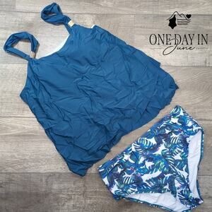 RXRXCOCO High Waist Tankini Swimsuit Size XL